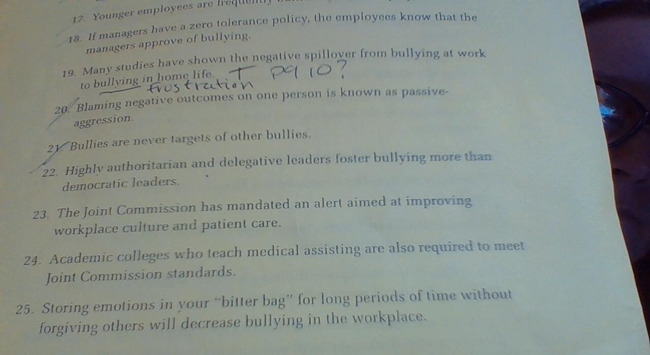 17 Younger Employees Are 18 If Managers Have A Zero Tolerance Policy The Employees Know That The Managers Approve Of 1