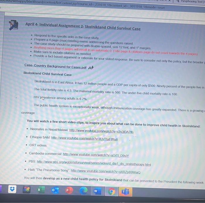 Global Health 101 Third Edition Richard Skolnik Discussion Cases Chapter 5 Discussion Case On Health Systems Rbf Cc 1
