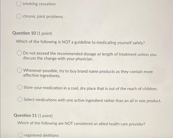 Question 1 1 Point Regarding Access To Drugs And Or Medicinal Products Which Of The Following Statements Is False Th 6