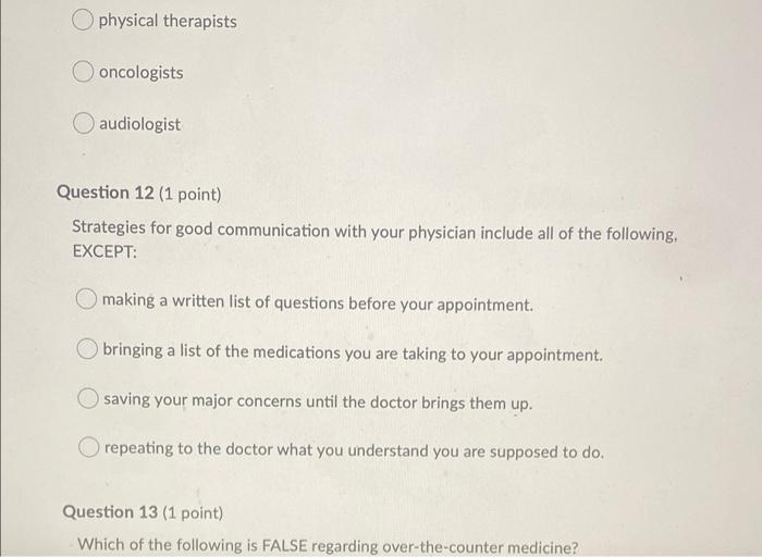 Question 1 1 Point Regarding Access To Drugs And Or Medicinal Products Which Of The Following Statements Is False Th 7