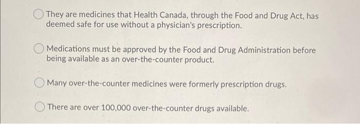 Question 1 1 Point Regarding Access To Drugs And Or Medicinal Products Which Of The Following Statements Is False Th 8