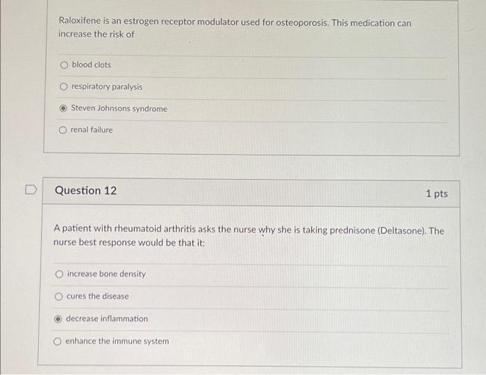 Question 2 1 Pt Side Effects Of Prednisone Include All Except O Increased Risk For Illness Increased Blood Sugar O Incre 5