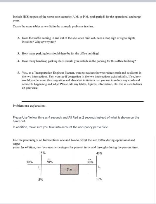 Ce 422 Transportation Planning Project 2 This Is An Individual Project That Counts As Your Second Exam This Project Cov 3