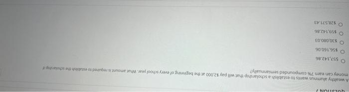 Vulstun A Wealthy Alumnus Wants To Establish A Scholarship That Will Pay 2 000 At The Beginning Of Every School Year 1