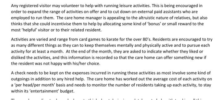 Isdb Information Systems And Databases Assignment Scenario A Residential Care Home Company Has Decided To Set Up A Schem 5