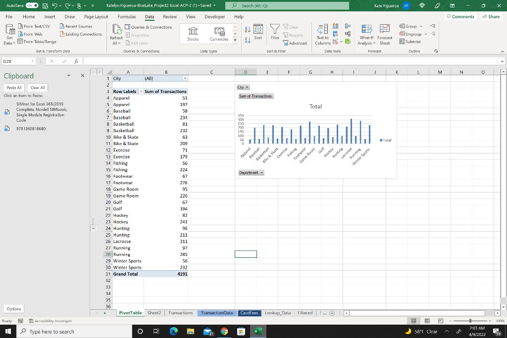 Autosave On 9 9 5 V V 3 7 Katelyn Figueroa Bluelake Project2 Excel Acp 2 1 Saved Search Alto Kate Figueroa Kf Ge 1