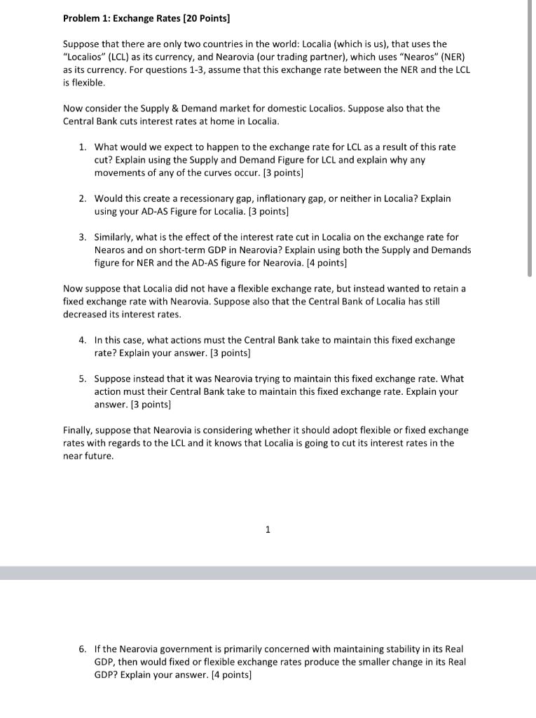 Please Solve This Macroeconimic Theory Question Requires No Specific Variables And Please Use Graphs To Explain 1