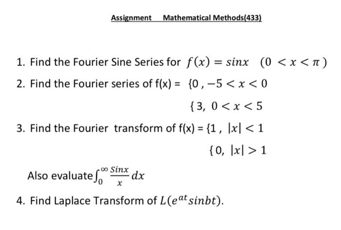 Please Write The Question Number At The Top Of The Page 1