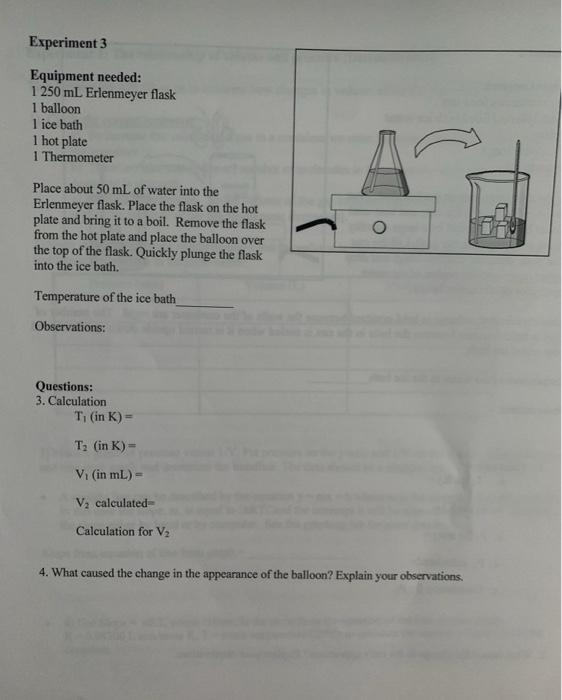 Purpose To Explore The Gas Laws Equipment Needed Gas Laws Lab See Each Individual Experiment Background When Molecul 4
