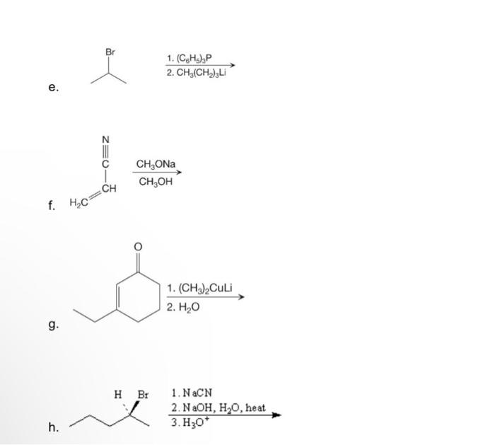 4 Give All Organic Product S Of Each Of The Following Reactions If More Than One Product Is Produces Please Label Ma 2