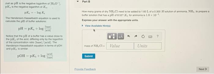 Just As Ph Is The Negative Logarithm Of H 0 Pk Is The Negative Logarithm Of Ka Pk Log K The Henderson Hasselbalc 1