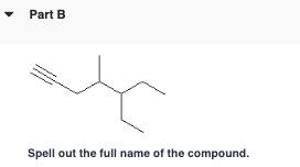 Part B Spell Out The Full Name Of The Compound 1