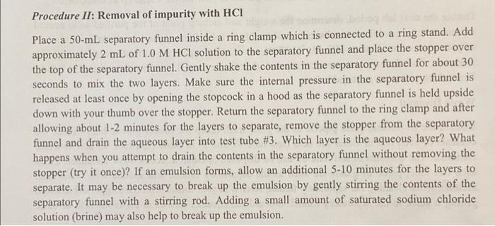 Organic Chemistry Lab Question Please Only Answer If Will Answer All Parts Of My Question Will Rate Good In The E 2