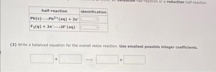 The Following Skeletal Oxidation Reduction Reaction Occurs Under Acidic Conditions Write The Balanced Oxidation Half Re 3