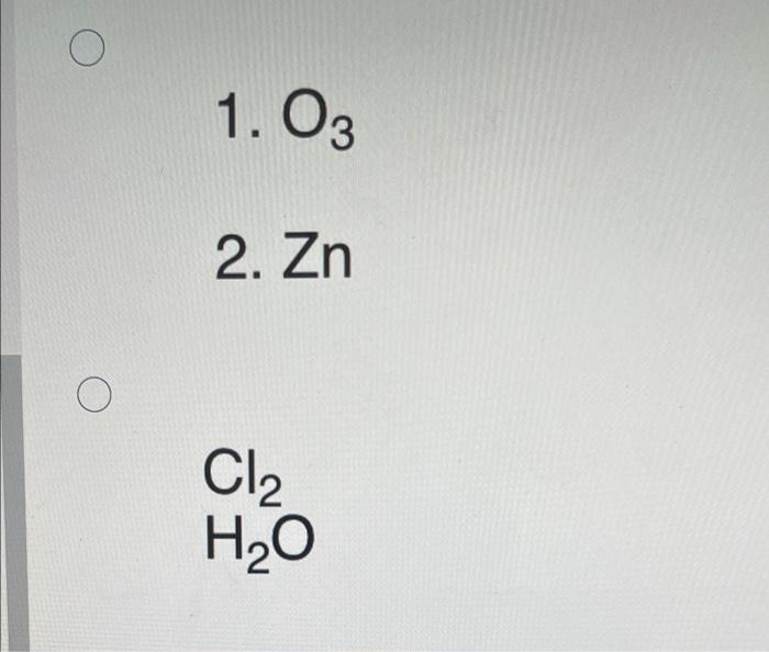 Question 32 5 Points What Are The Correct Conditions For The Following Transformation Ho Ci O Cl 1 Bh3 2 H O2 3