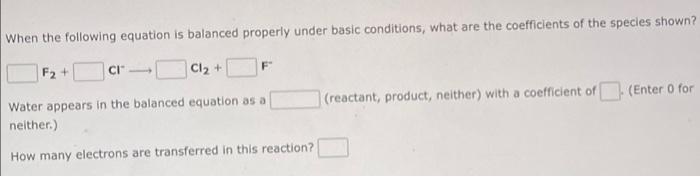 Use The References To Access Important Values If Needed For This Question When The Following Equation Is Balanced Prope 2