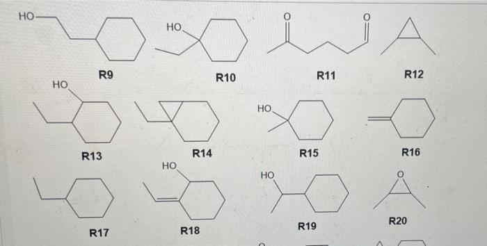 Question 8 Choose The Product From Reagents List If You Treat Compound A With Hg Oac 2 In Aqueous Thf Followed By Adding 2