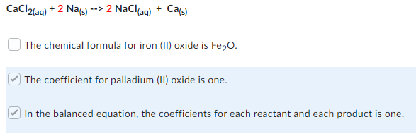 Write Out And Balance The Reaction Below Then Select All True Statements About The Balanced Reaction Aqueous Iron Ii 1