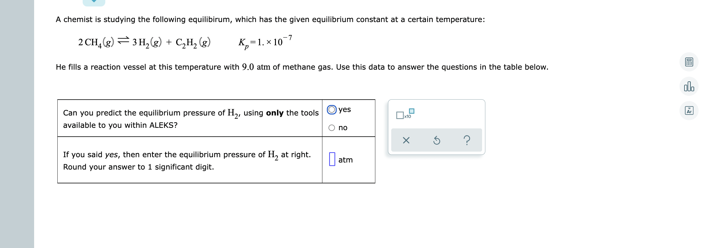 A Chemist Is Studying The Following Equilibirum Which Has The Given Equilibrium Constant At A Certain Temperature 2 Ch 1