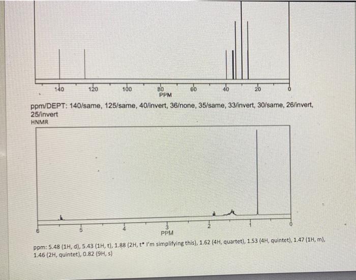 Question 2 Given The Following Spectral Data Determine The Structure Of Compound B Which Has Trans Stereochemistry Pro 2