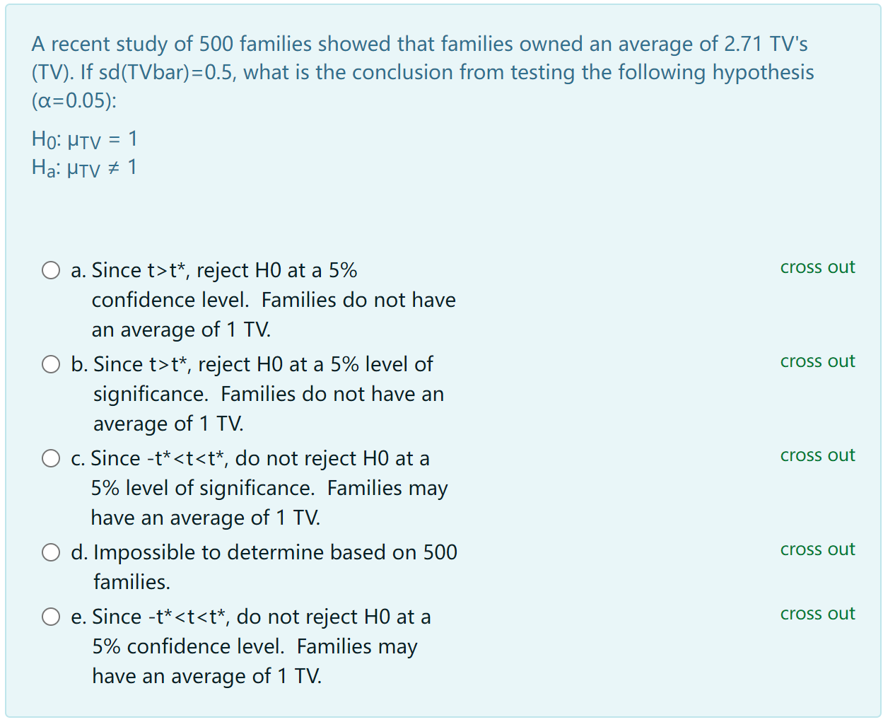 A Recent Study Of 500 Families Showed That Families Owned An Average Of 2 71 Tv S Tv If Sd Tvbar 0 5 What Is The Co 1