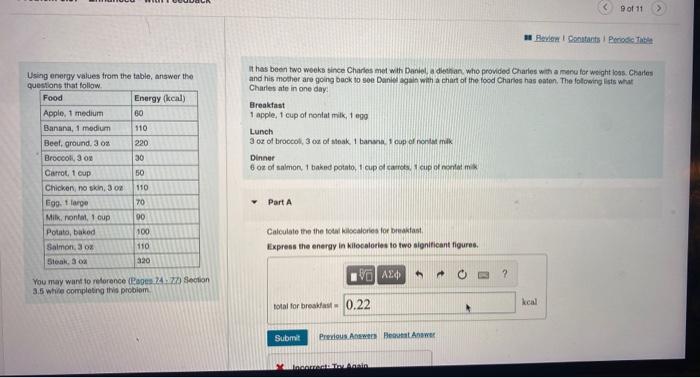 Using Energy Values From The Table Answer The Questions That Follow Food Apple 1 Medium Banana 1 Medium Beef Ground 1