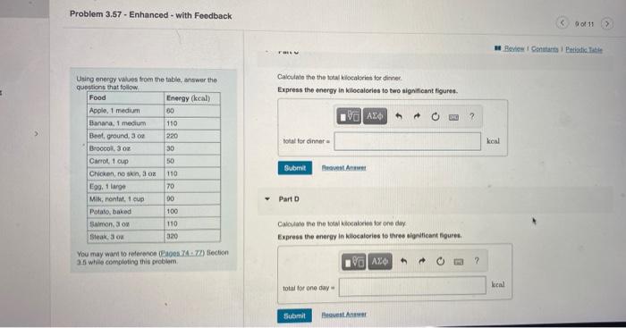 Using Energy Values From The Table Answer The Questions That Follow Food Apple 1 Medium Banana 1 Medium Beef Ground 3