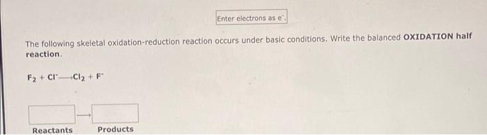 When The Following Equation Is Balanced Properly Under Acidic Conditions What Are The Coefficients Of The Species Shown 2