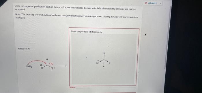 Draw The Expected Products Of Each Of The Curved Arrow Mechanisms Be Sure To Include All Nonbonding Electrons And Charg 1