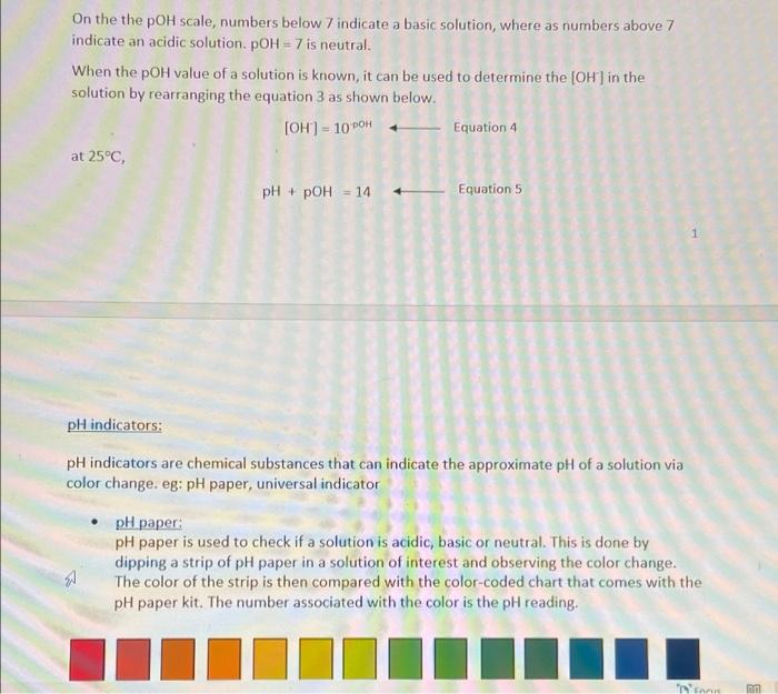 Objectives Lab Properties Of Acids And Bases To Understand The Ph Differences Of Acids And Bases To Learn How To 2