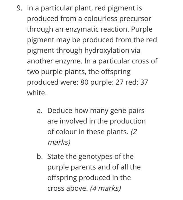 1 In Chickens The Shape Of The Comb Is Determined By The Interaction Of Alleles At Two Loci A A And B B There Ar 8