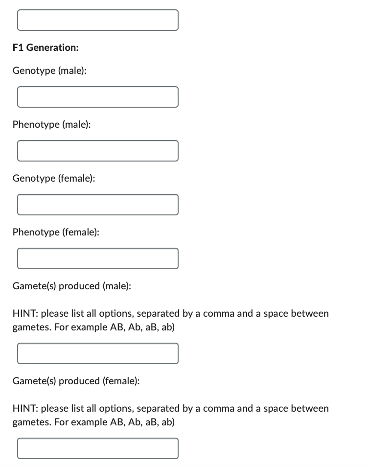 A Question 8 1 Point Retake Question Please Diagram The Cross By Filling In The Blanks Below Parental P Generation 2