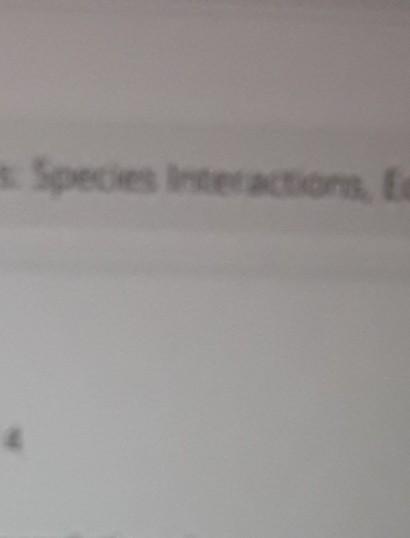 S Species Interactions E 1