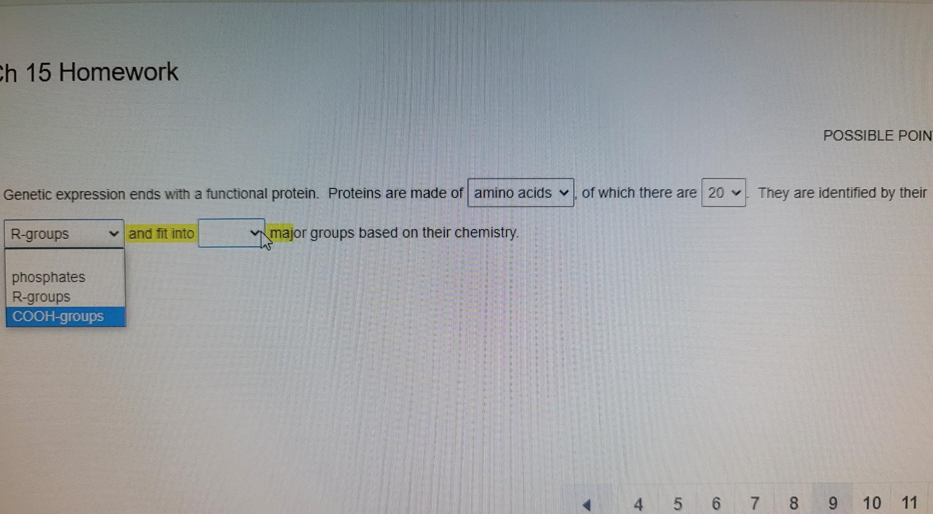 Ch 15 Homework Genetic Expression Ends With A Functional Protein Proteins Are Made Of Amino Acids Major Groups Based 2