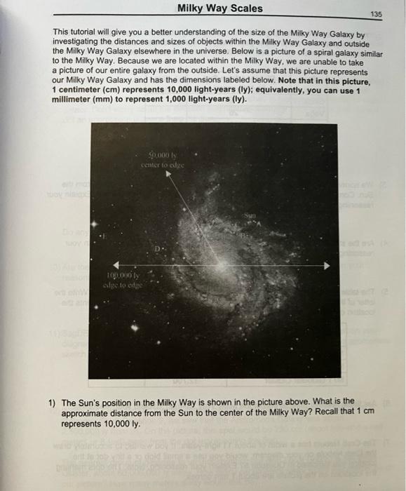 Milky Way Scales This Tutorial Will Give You A Better Understanding Of The Size Of The Milky Way Galaxy By Investigating 1