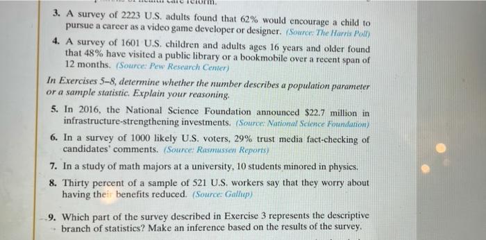 3 A Survey Of 2223 U S Adults Found That 62 Would Encourage A Child To Pursue A Career As A Video Game Developer Or D 1