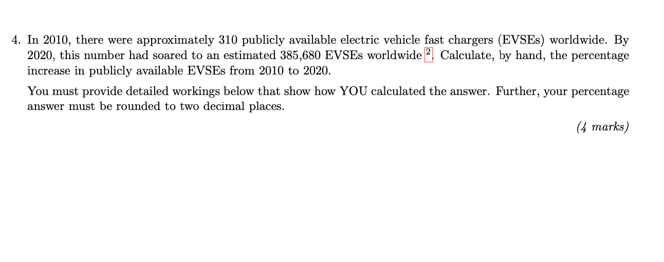 4 In 2010 There Were Approximately 310 Publicly Available Electric Vehicle Fast Chargers Evses Worldwide By 2020 T 1