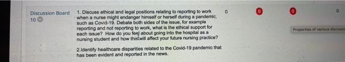 Discussion Board 10 1 Discuss Ethical And Legal Positions Relating To Reporting To Work When A Nurse Might Endanger Him 1