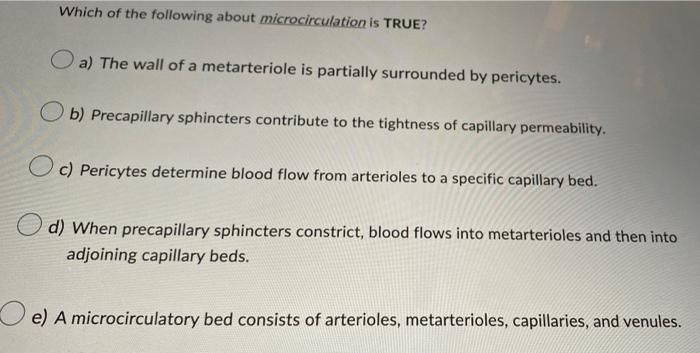 Which Of The Following About Bulk Flow Is True A Net Filtration Occurs Near The Venous End Of The Capillary While Net 2