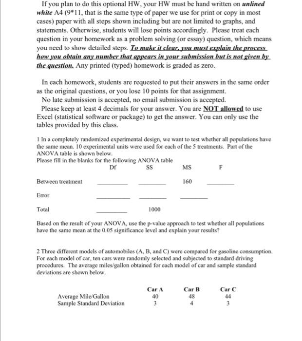 If You Plan To Do This Optional Hw Your Hw Must Be Hand Written On Unlined White A4 9 11 That Is The Same Type Of Pap 1