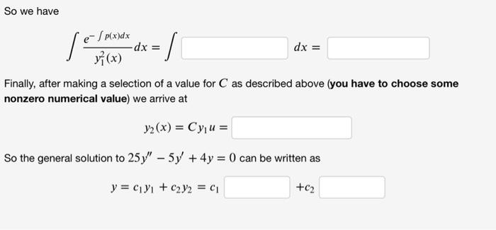Given A Second Order Linear Homogeneous Differential Equation A X Y A X Y Ao X Y 0 We Know That A Fundamental 3