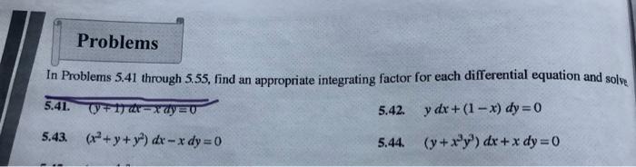 Integration Factors 2