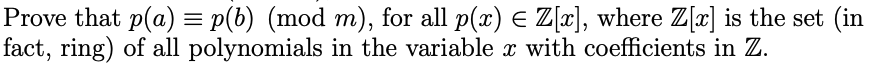A B Are Integers M Is A Natural Number A B Mod M Is Given 1