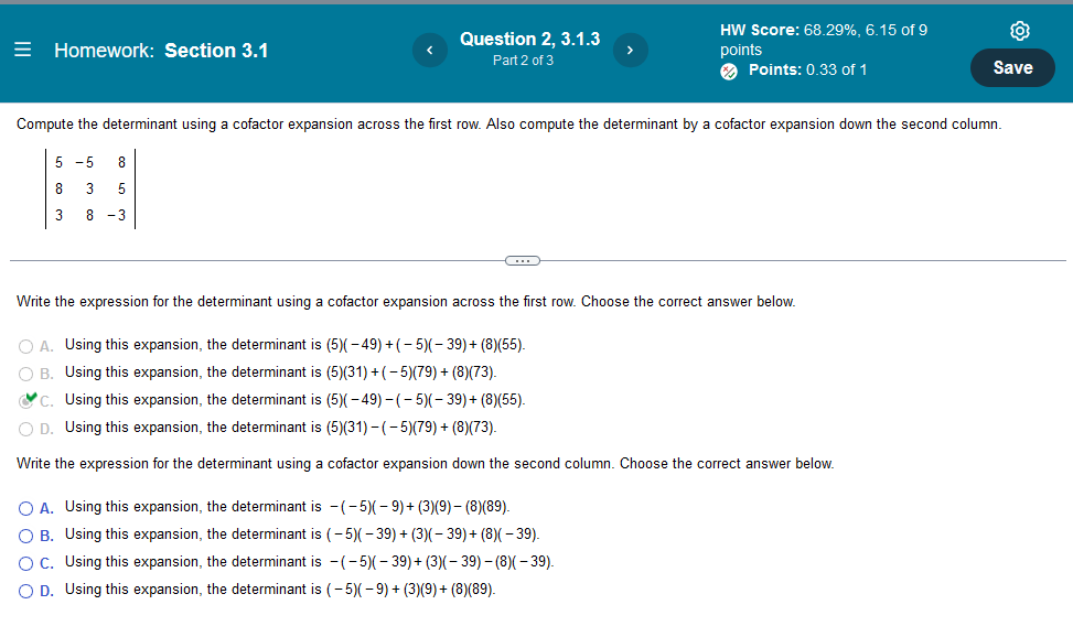 Linear Algebra 3 1 1 2 2