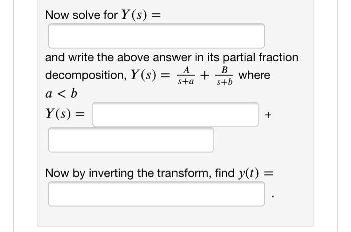 1 Point Use The Laplace Transform To Solve The Following Initial Value Problem Y 8y 0 Y 0 3 Y 0 3 First 2