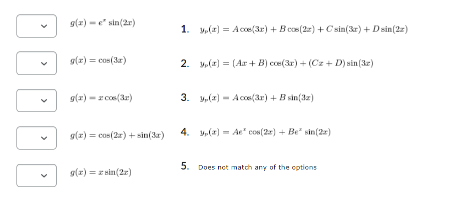 Consider A Second Order Nonhomogeneous Linear Differential Equation Of The Form Where Y Is The Dependent Function Wh 1