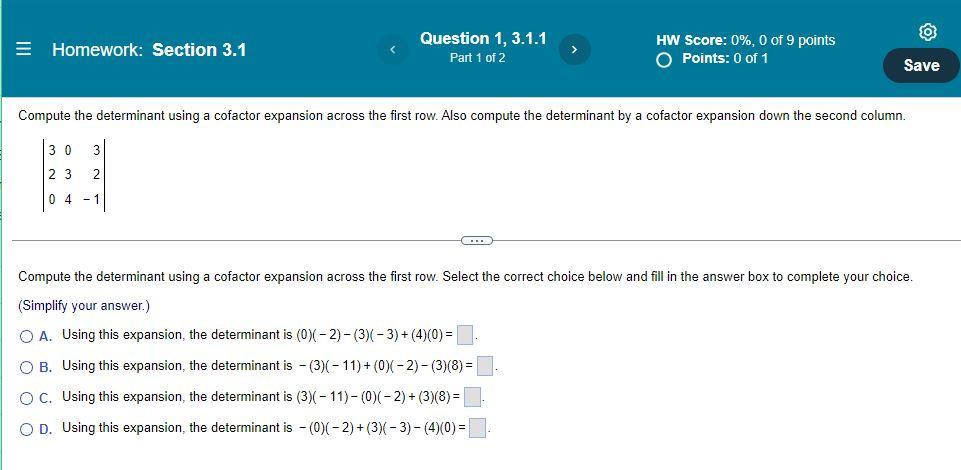 Linear Algebra Af 3 1 1 3 1