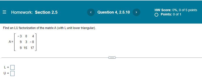 Linear Algebra Af 2 5 4 1