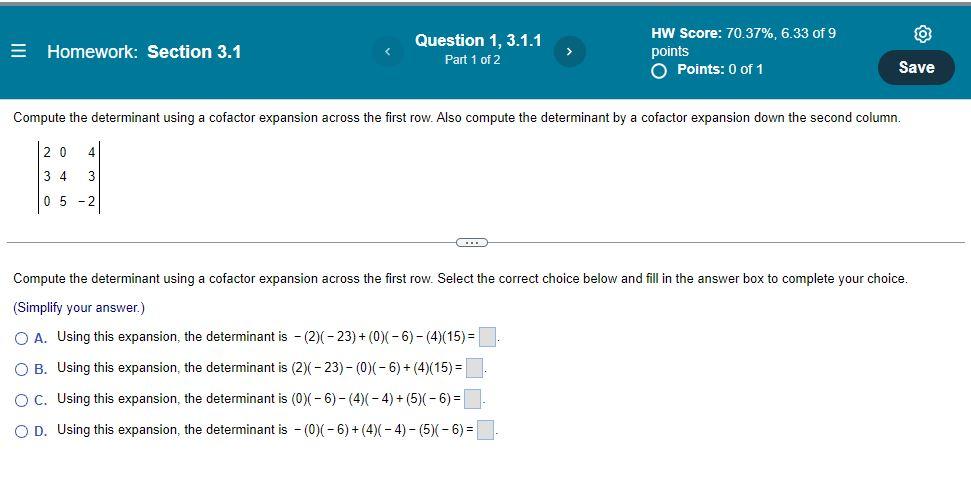 Linear Algebra Af 3 1 1 3 1 2 Parts 2 3 4 Parts 1
