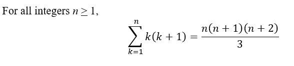 For All Integers N 1 K 1 Nkk 1 Nn 1n 23 1